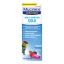 Mucinex Children 's Multi-Systems Cold Relief Liquid - Relieves Stuffy Orr, Mellkasi Congestion, Köhögés & Mucus, Expectorant & Cough Suppressant with Dextrometorphan, Guaifenesin, Phenylephrine, 4 oz.