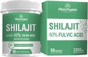 SHILAJIT kapszula 1000mg - Himaláján Shilajit fulvic savval - Shilajit kiegészítés herbal kivonatokkal - Shilajit kiegészítés Capsules - Shilajit férfiaknak és nőknek - 90 kapszula