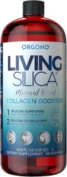 Orgono Living Silica Collagen Booster n.e.124; Vegan Mineral- Based Silica Supplementa. 124; Támogatja az egészséges kollagén & Elasztin termelést a közös & csonttámogatás, világító bőr, erős haj & nails. 124; 33.8 Fl Oz