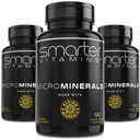 (3 üveg) 15mg Cink Glicinate az Albion ® 6 esszenciális Trace Bisglicinate Ásványok, Mangán, Bór, Króm, Szelén, Molibdén kiegészítés 90 Plant- alapú Vegán kapszula