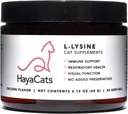 HayaCats L- Lysine Powder for Cats - Immune & Respiratory Support - Vet formulált kiegészítése csirke máj - Made in USA - 60 Servings