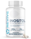 Revive MD Inositol Ergänzung für Männer und Frauen - Mood Unterstützung, Hormonal Balance, Gesunde Blut Zucker & Fortpflanzliche Gesundheit - Vegan-Friendly, Gluten-Free - 360 Vegetarische Kapseln - 180 Portionen