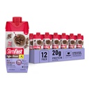SlimFast fehérje shake, új tej csokoládé - 20 g fehérje, étkezés helyettesítés shake kész inni, magas fehérje alacsony szénhidrát és alacsony cukor, 24 vitaminok és ásványi anyagok, 11 Fl Oz (csomag 12)