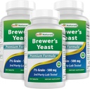 Best Naturals, Brewers Yeast, 7-1 / 2 Grains B1-vitaminnal, B2-vitaminnal, 1000 mg 240 tabletta (240 db 3-as csomag)