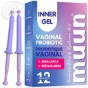 Muun Women 's Vaginal Probiotics I Yeast Incection & BV Treatment Pack 12 I Vaginal Moisturizer for Dryness & Promote pH Balance I Feminine Odor Elimination & Vaginal Health I Hormone & Estrogen Free