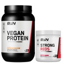 BEARE TELJESÍTMÉNY NUTRITION BPN Vegan Mogyoróvaj Cookie fehérje + erős vörösborjú eper köteg