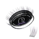 Lashify Curl 12mm Gossamer Eyelash Extensions Újratölteni az Ombre Purple, Easy DIY False Lashes for a Natural Look