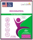 Live To Shine Resveratrol Patch - Transzdermális Topical Plant-alapú antioxidáns támogatás egészséges öregedés és wellness - 30 Foltos nőknek és férfiaknak - USA Made