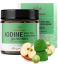 HERBAMAMA jód Gummees - Kálium jód, Cink & Selenium for Immunimmun Defense & Brain Support - Vegan, Non- GMO Immunszuppresszív Support Supplement - 60 Pectin- alapú Apple- Ízesített sajtok