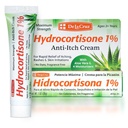 De La Cruz 1% Hydrocortisone Cream - Maximális hatáserősség - Topical Anti Itch Hydrocortisone Cream Aloe Verával és Moisturizers for Dry Skin, Redness, Dermatitis, Ekzema and Rash - 1 OZ (28g)