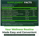 Természetes Nutra 500 Count, Kalcium Magnézium Cink kiegészítés D3-vitaminnal CsonterŠre, Segít javítani az emésztést, egészségügyi glutén mentes és cukormentes, esszenciális ásványi komplexum