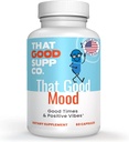 That Good Supp Co - That Good Mood Support Supplement for Women & Men - Mood Booster, Supports with Stress Relief & Cognitive Well Being - B12, 5-HTP, Ashwagandha Root, GABA - Made in USA