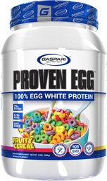 Gaspari Nutrition Proven Egg, Gyümölcsös Gabona, 100% tojásfehérje, 25 g fehérje, Keto Friendly, Tejtermék és Laktóz mentes, Szója mentes (2 font, Gyümölcsös gabona)