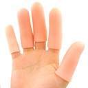 JKcare Large Finger Cots, 10 Pack Silicone Finger Sleeves Support for Trigger Finger & Arthritis - Cover Protector for Cracked, Corn & Callus Pain Relief