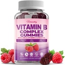 Cukormentes B-vitamin Komplex Gummies nők számára - Vegan b Vitamins Complex metil B12, metil-Folát - Plus C-vitamin, Cink, Inositol - Támogatja az energia, Immun, Egészséges haj, bőr (60 gróf)