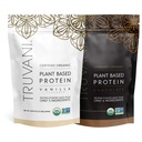 Truvani növényi alapú fehérje por - USDA Certified Organic, Vegan, Non-GMO, Dairy Free, Soy Free, & Gluten Free - 2 csomag 20 szervet (csokoládé & Vanilla)