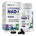 900 mg Liposzómás NAD + Kiegészítés Trans Resveratrol 300 mg, felváltja NMN, Superior Absorption, True NAD Plus Supplement for DNS Javítás és Boost NAD +, Öregedés Defense, Energy, Longevity, 60 Softgels