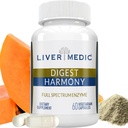 Digest Harmony Maximális hatáserősség Digesztikus Enzimek Gluten érzékenységi lipáz, proteáz, Celluláz, Aloe Vera az epehólyag, puffadás és emésztési zavar - 60 kapszula