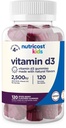 Nutricost Kids D3-vitamin Gumies 2,500 NE (62,5µg), 120 Gumies - vegyes berry ízesítésű
