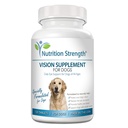 Eye Care for Dogs Daily Vision Supplement with Lutein, Zeaxantin, Astaxantin, CoQ10, Bilberry Antioxidánsok, C-vitamin, E-vitamin támogatás kutyaszem problémák, 120 rágótabletta