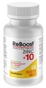 MediNatura ReBoost Cink + 10 MAX Cold & Flu Symplation Fast- Acting, Non- Drowsy Natural Soothing Homeopathic Helps Relieve Whole Body Discomfort, Köhögés, Fáradtság, Constestion - Lemon - 60 tabletta