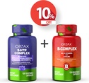 ORZAX 5 HTP Complex 100 Mg 120 Vegable kapszula és B-vitamin Complex, B Vitaminok kolinnal és inozitollal 120 kapszula, Bundle