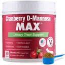 Cranberry D Mannose MAX - kutya vizelési tract (UT) Health, Bladder and Kidney Support Supplement - húgyhólyag Control kutya- Granules (90 adag)