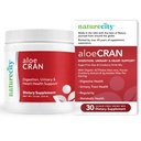 NatureCity AloeCran - Pure Aloe Vera Blend mit Cranberry Pulver Supplement - Sugar Free Fiber Combo Mix for Digestive and Urinary Health - Gut & Metabolic Health Support - 30 Tage der Versorgung