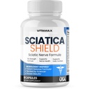 Sciatic nerve Health Support Supplement - 10x Formula Alpha Lipoic Acid Folic Acid, Turmeric, Glucosamin, MSM, B-vitamin Complex - Made in USA - 60ct