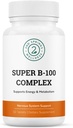 Super B- 100 Complex - nagy potenciájú B-vitamin komplexum B- 6, B- 12, folát, niacin, biotin, kolin, inozitol és PABA energia, metabolizmus, agy és idegrendszer támogatása