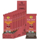 EatToal Cherry Real Food Bar - Organic Vegan Healthy Gluten Free Protein Bars - Alacsony cukortartalmú étkezőbár, nem GMO, Soha nem sütve, Növény alapú - Készült, hogy élvezze, Nem ül a polcok