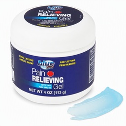 Blue Goo Pain Relieving Gel - Relief for Back, Neck, Muscle and Joint Pain, Fast- Acting Cooling and Soothing Relief with 100% Pure Emu Oil, 4 oz (1 csomag)