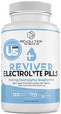 REVIVER Überlegene Absorption Elektrolyt Pillen - Salz Tablets für Läufer & Fasting Elektrolyte Ergänzung, Zuckerfreie Salz Pillen für Hydration, Cramp Defense, Keto Unterstützung 120, Elektrolyt-Kapseln
