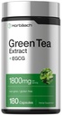 Horbäach EGCG Green Tea Extract Pills - 124; 180 Capcommon - 124; Max Potency - 124; Non-GMO & Gluten Free Supplement