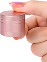 Kis Pill Case Daily Pill Box - Portable Metal Pill Container for Pocket Purse, Single Waterable Pill Holder for Vitamins, Cod máj olaj, Medicine, Pill Organizer Pink