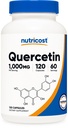 Nutricost Quercetin 1000mg, 120 kapszula - Vegetáriánus kapszula, 60 adag, 500 mg kapszula, nem-GMO, glutén mentes