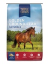 Triple Crown Golden Ground Flax, Flax for Horses, Flaxseed for Horses, Omega 3 Equine Supplement, 25 font
