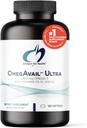 Designs für Gesundheit OmegAvail Ultra TG Fish Oil 1200mg - 1000 IU Vitamin D3, Vitamine K1 + K2 - Triglycerid Form Omega 3 Fish Oil Supplement mit DHA/EPA - Kein Fisch Nachgeschmack (120 Softgels)