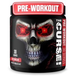 JNX SPORTS The Curse! Előkészítő por a férfiak és nők számára, koffein, Beta-Alanine, kreatin, L- citrullin, 30 szervadékok, görögdinnye ízesítése - Boost Energy, Erő és Fókusz