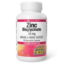Természetes tényezők Cink Bisglicinate, 50 mg, 60 Vegetáriánus kapszula