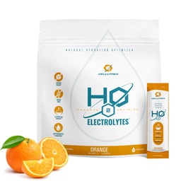 Cellutrex ® H2O Electrolytes - Electrolyte Powder Drink Mix, Zero Sugar, Natural Salt Hydration Packets for Recovery and Wellness, Orange, 20 Sticks
