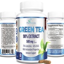 Zöld tea kivonat 98% - 3X Strength, 75% polifenol Catechins, 45% EGCG, Super Antioxidant - 60 kapszula