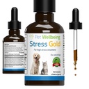 Kisállat Wellbeing Stress Arany macskáknak - Vet- Formulált Situational Feeline Stress Support - Fast- Active Vet Visits, Travel, Grooming - Cat- Safe Holistic Herbal Blend - Liquid Support 2 oz (59ml)