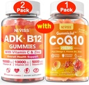 NEVISS 2Pack ADK-vitamin B12 gumival + 1Pack CoQ10- 250mg töltött gumival