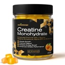 Creatine Monohydrate 5000mg Supplement Gumies - az L-Taurine Betain Vízmentes Alpha- GPC BCAA 2: 1: 1 - Sugar- Free Gluten Free for Men Women