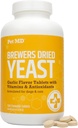 Pet MD Fokhagyma & Brewers Élesztő kutyák és macskák számára - Fokhagyma és Élesztő Plusz Antioxidánsok - Brewer 's Élesztő tabletta kutyák és macskák számára - B-vitamin 1 & C-vitamin - 500
