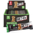 MET- Rx Big 100 kolosszális fehérje bárok, Crispy Apple Pie Meal csereedények, 9 gróf