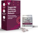 B12 vitamin kiegészítők - Vegan B12 Vitaminok az energia támogatásához - VIT B12 vitamin kiegészítők minden korosztályhoz - B12 vitamin 1000 Mcg (60 tabletta)