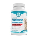 Wanderfound Háziállatok Ultimate Cranberry Bladder UTI Support Supplement for Dog - Kutya húgyúti fertőzés inkontinencia Formula Cordyceps Gomba - Bacon & Máj Flavor - 90 rágótabletta