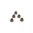 Meghallgatási támogatás Domes Smoky Gray Tips Füldarabok Komfortable for Open Fit BTE Hangerősítő PSAP Kit Láthatatlan, kivéve a RIC 5mm (S * 5)
